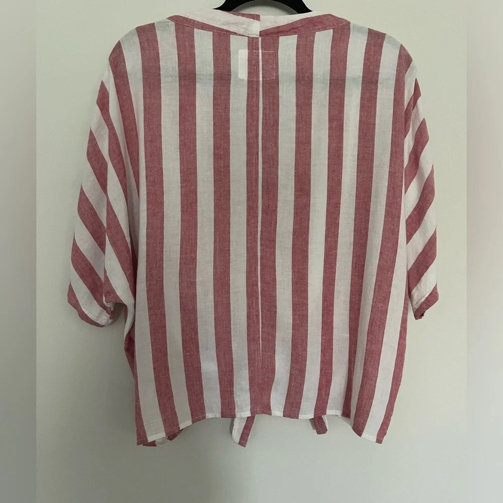 NWOT RAILS Thea Tie Front Button Up in Seville Stripe - Picture 10 of 16